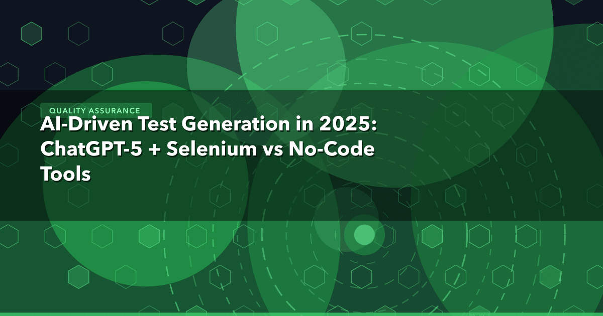 AI-Driven Test Generation in 2025: ChatGPT-5 + Selenium vs No-Code Tools